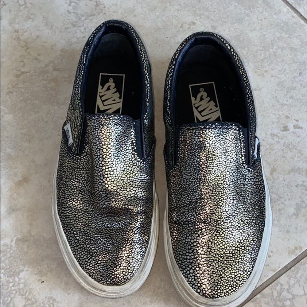 Gold dot slip-on Vans